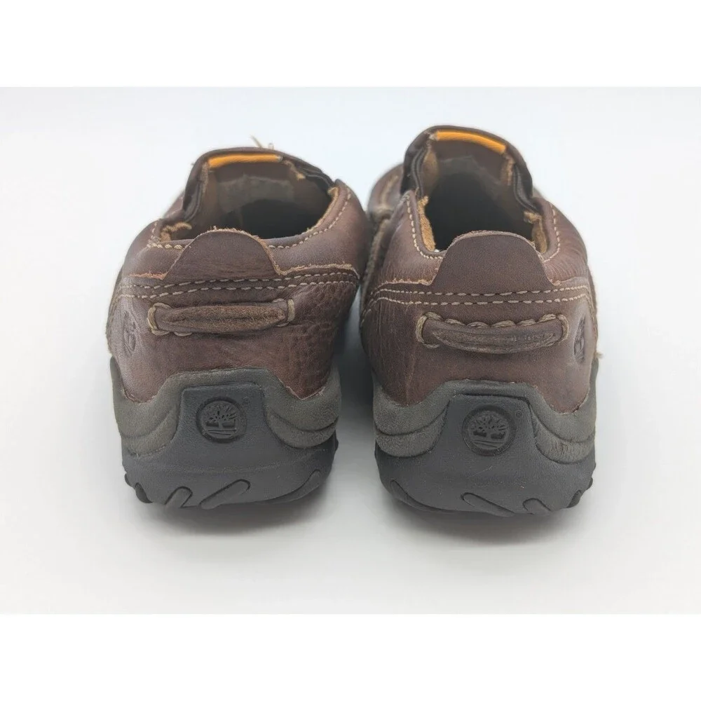 Timberland Toddler Boys Slip On Brown Leather Shoes Size 8.5